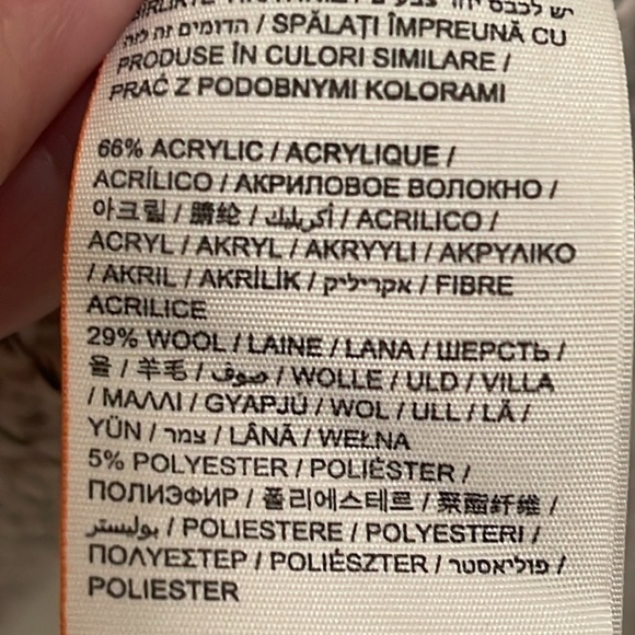 Super dry JPN wool blend women’s sz S heavy cable knit gray heather sweater - Picture 9 of 17